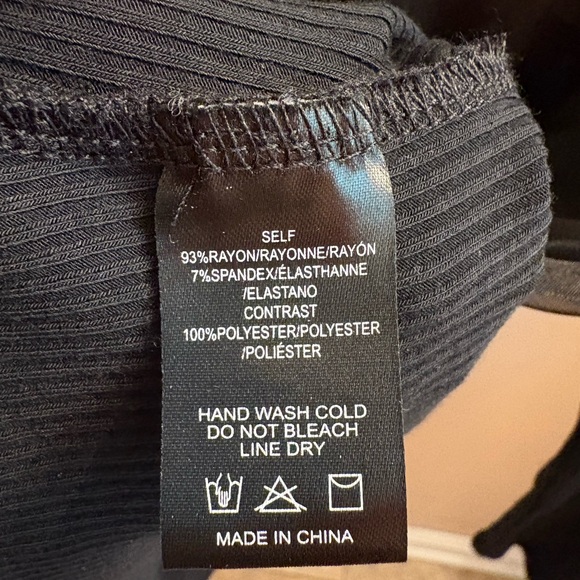 Anthropologie Sunday in Brooklyn Black Ribbed Bow Top Women’s Size Medium - Picture 14 of 14